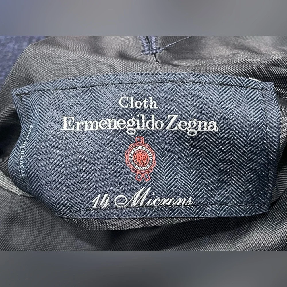 Eleventy Zegna Plaid Sport Coat Jacket Mens 44 Blue‎ Wool Blend Two Button